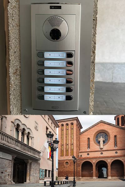 Instalación videoportero en Cornella, en una comunidad.